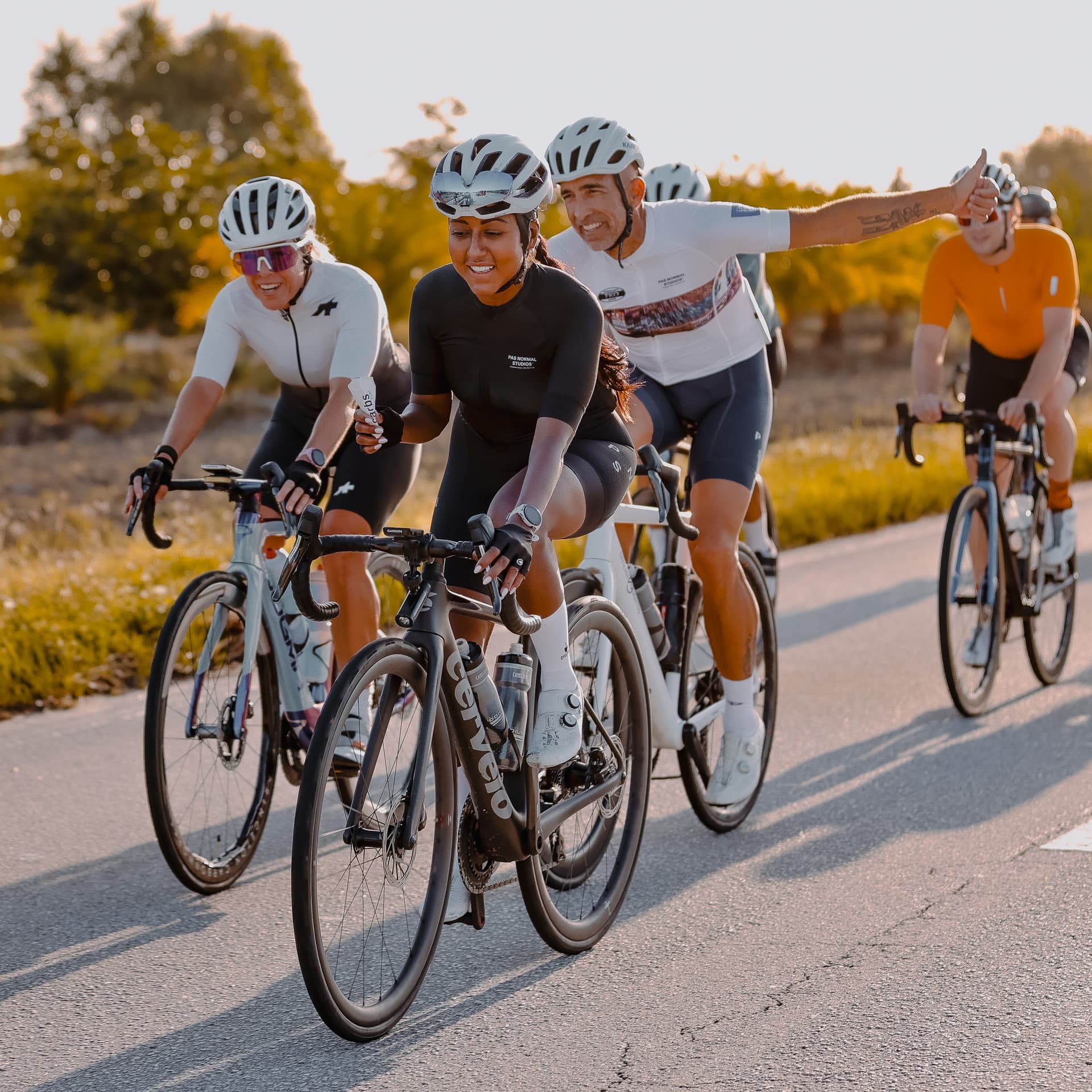 Riders sharing a moment during a Ride Classique weekend